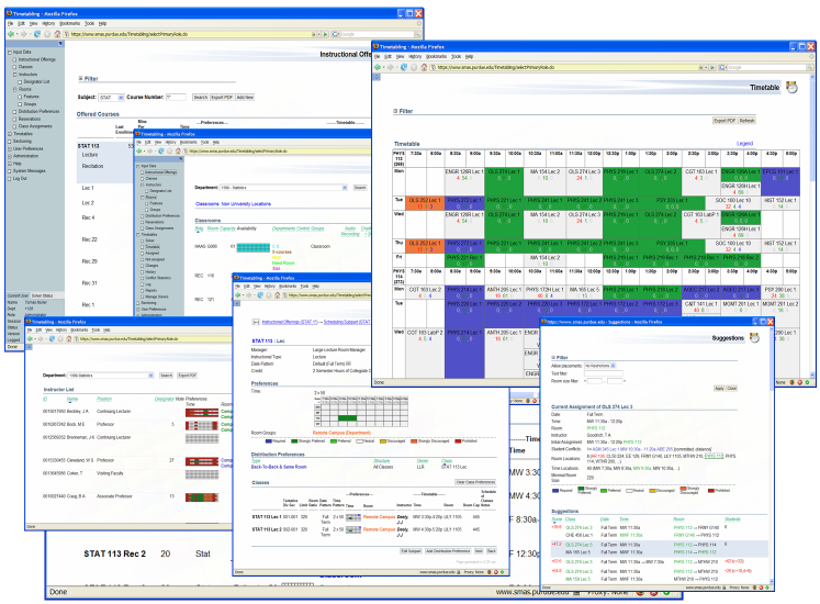 University Course Timetabling & Student Sectioning Application